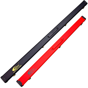 利台台球杆盒桌球杆一体双槽通杆盒斯诺克小头杆收纳盒大头杆盒子