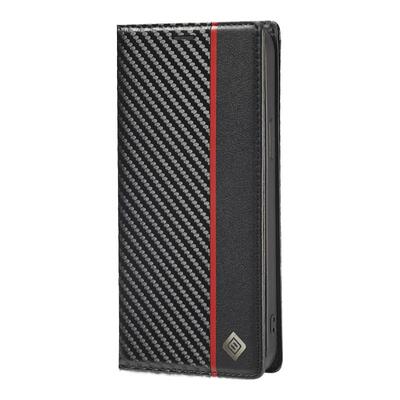 适用苹果15碳纤维简约防摔皮套