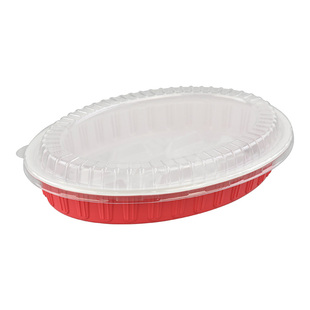 喜家德一次性饺子盒外卖打包盒椭圆形生熟水饺冷冻盒子蒸饺专用盘