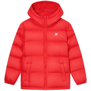 特步童装儿童连帽羽绒服男童厚款冬装2026年秋冬新款大童保暖外套