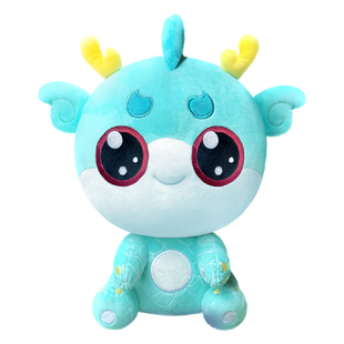 【热卖】大中华寻宝记周边顶呱呱毛绒公仔神兽生日礼物24cm玩偶