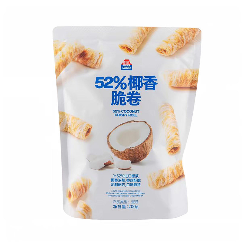 湖南长沙特产金粒门52%椰香脆卷