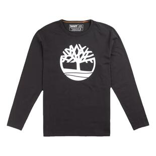 美国添柏岚TIMBERLAND天伯伦男士长袖纯棉休闲印花打底圆领T恤衫