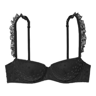 维密PINK荷叶边肩带文胸