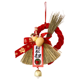 新年扫把葫芦门把手挂件装饰马年春节过年氛围布置贺年小挂饰用品