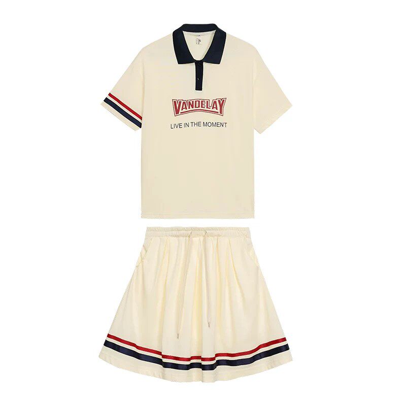 中学生休闲运动套装夏季薄款时尚宽松少女夏装新款短袖短裙两件套