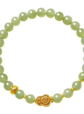 宫里上新玉知福满天然和田玉手链