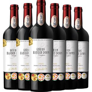 法国原酒进口AOP级传世珍藏干红葡萄酒红酒整箱礼盒装送礼750ml*6