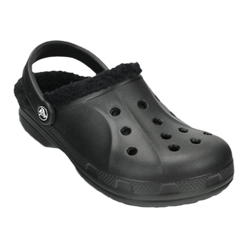 crocs加绒保暖洞洞鞋