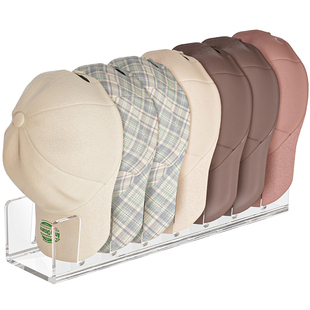 帽子收纳神器家用桌面分层衣柜棒球鸭舌帽网球帽亚克力陈列展示架