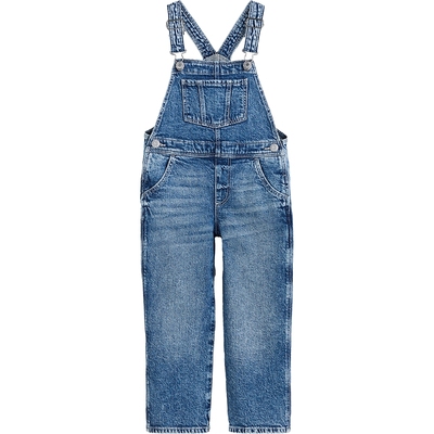 HM童装儿童女童牛仔裤秋季时尚水洗棉质可调节背带裤1190992