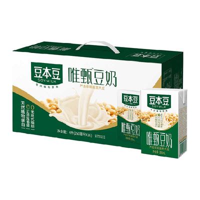 豆本豆唯甄原味豆奶250ml×16盒