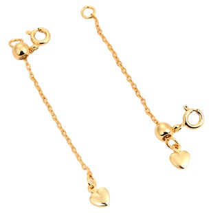 包18k金手链延长链珍珠项链加长链diy配件锁骨链带弹簧扣头调节链