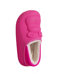 防水棉拖鞋EVA女秋冬季新款室内家居厚底加绒保暖包跟情侣棉鞋男