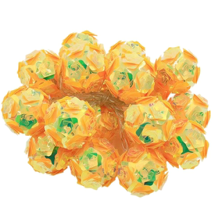 led镭射水晶球串灯ins少女心卧室装饰灯梦幻炫彩球户外节日彩灯串