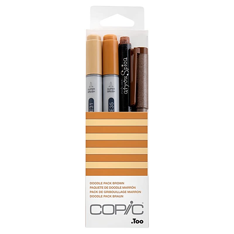 COPIC酒精性双头软头马克笔套装