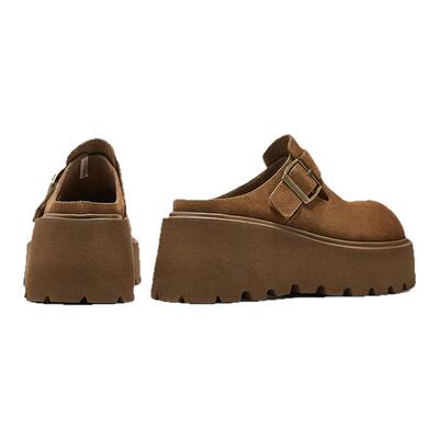 包头羊毛毛勃肯拖鞋女乐福棉鞋