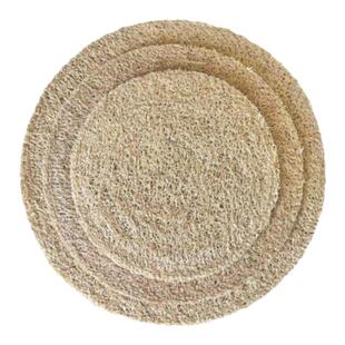 茶壶垫丝瓜络杯垫养生壶垫茶具配件中式圆形吸水隔热垫防碰茶垫子