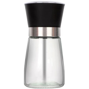 不锈钢胡椒研磨器家用手动玻璃研磨瓶现磨花椒粉调料瓶碎海盐颗粒