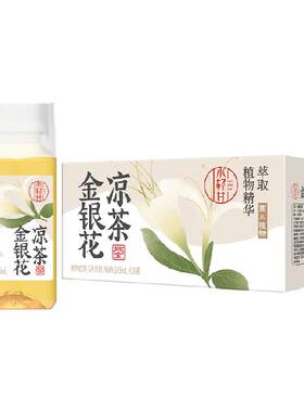 轻上金银花茶广广式凉茶饮品