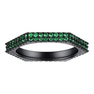 【情人节礼物】apm MONACO925银几何戒指设计感情侣对戒生日礼物