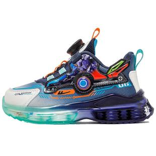 回力童鞋男童运动鞋2025冬季新款皮面儿童跑步鞋旋钮男孩加绒鞋子