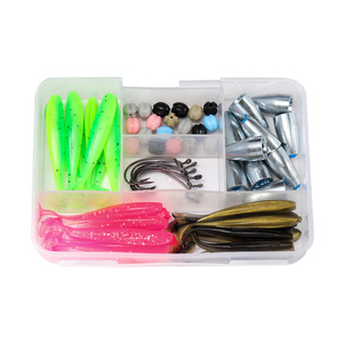 卡罗钓组套装卡莱罗纳钓组八字环绑好成品德州钓组鳜鱼鲈鱼软假饵