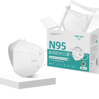 100只医用防护口罩n95级灭菌正品