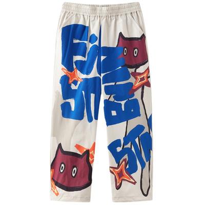 清仓MQD童装男童休闲裤2025夏季宽松直筒裤男孩长裤儿童高腰裤子