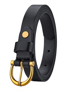 英皇保罗女士轻奢真牛皮针扣腰带