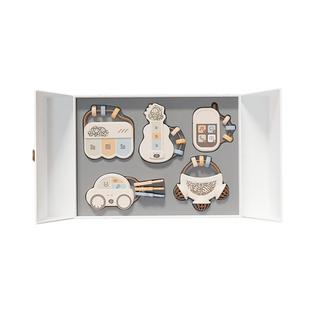 英氏新生儿礼盒宝宝音乐玩具摇铃益智早教见面满月百天周岁礼物