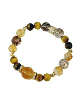 招财金霸大综合水晶手链