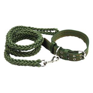 狗链子 遛狗 中大型犬项圈牵引带狗绳 哈士奇金毛萨摩狼狗颈圈