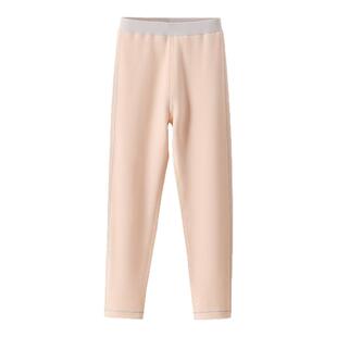 儿童德绒秋裤a类秋冬季新款莱赛尔男童保暖裤双面绒女童打底裤