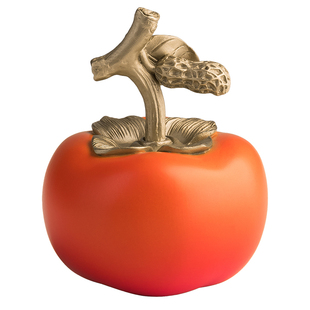 铜师傅《喜事发生》客厅桌面铜柿子摆件 家居装饰品 新年礼物