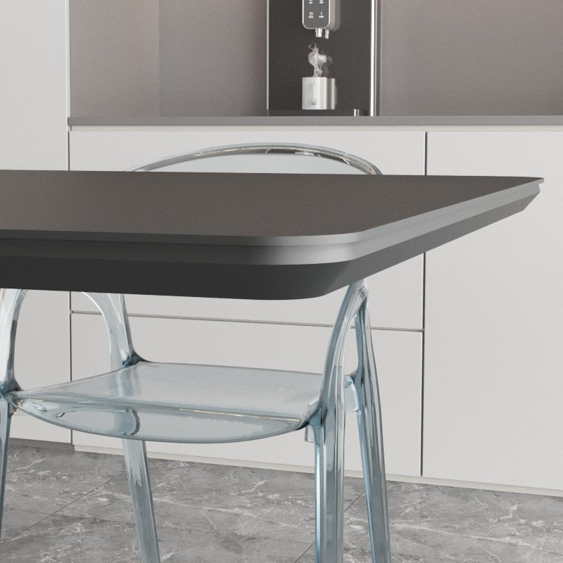 厂家定制意式极简长方形可拉伸轻奢高级感客厅家用小户型简约餐桌