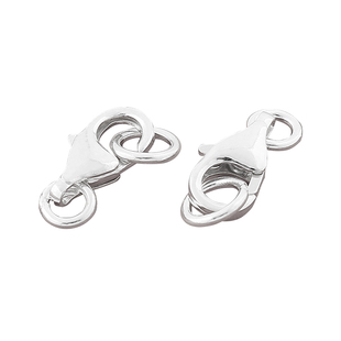 纯银项链扣龙虾扣弹簧扣手链扣头珍珠接头扣防过敏首饰纯银小配件