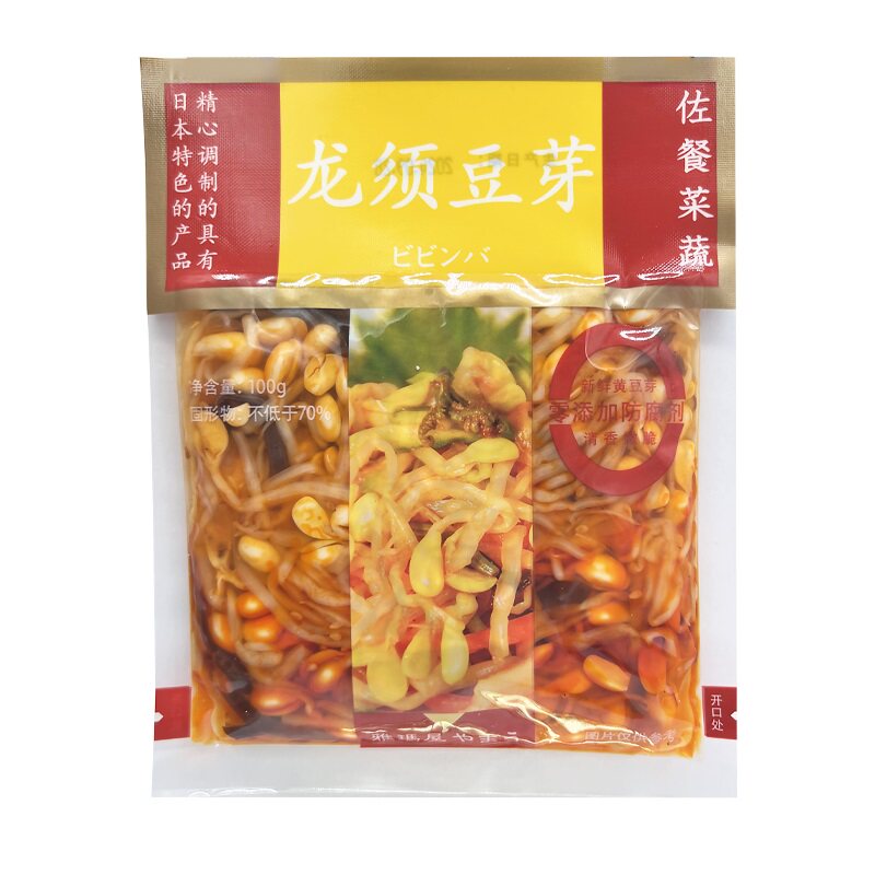 雅玛屋龙须豆芽100g拌饭调味豆芽配粥咸菜酱菜什锦菜韩式下饭泡菜