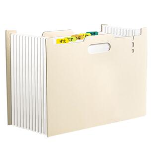 可立式伸缩风琴包a4文件夹手提分类试卷收纳袋大容量学生用多层插页归纳盒资料文件袋高中生专用卷子整理神器