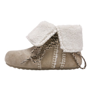 鲁鲁蛋 保暖棉鞋厚底雪地鞋女款2025新款冬季外穿毛毛棉靴二棉鞋