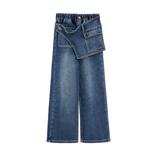 Livheart kids 屁帘牛仔裤女童2026新款儿童裤子女童休闲裤秋冬