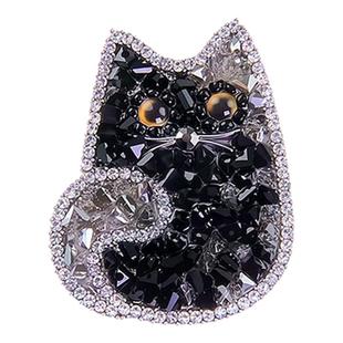 可爱猫咪胸针高端精致时尚大衣别针高级感轻奢气质胸花新款配饰女