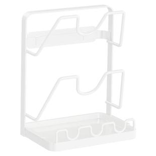 御仕家厨房台面放锅盖菜板放置架免打孔壁挂式置物架收纳架子神器