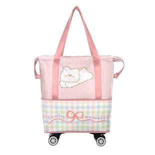 旅行包大容量带万向轮滑轮轻便可折叠套拉杆旅游行李箱收纳袋手提