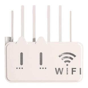 路由器放置架免打孔壁挂式机顶盒固定插排插座遮挡上墙wifi收纳盒