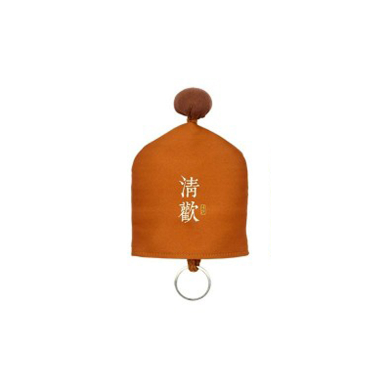 布藝鑰匙包創(chuàng)意抽拉式鑰匙包鑰匙扣女士絲織繡禪意車用鑰匙套掛件