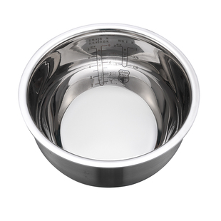 适用于美的 MB-FZ4005XM电饭煲FS4006无涂层鼎釜内胆不锈钢7/内锅