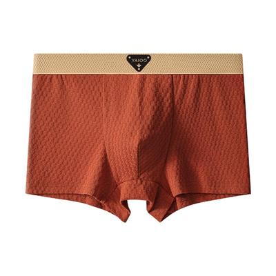 高档全棉抗菌透气男士内裤平角裤