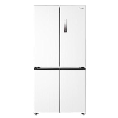 美的571L十字门冰箱60cm纯平全嵌