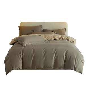 可定制轻奢风100S全棉磨毛床笠四件套被套230x230x250x248x248cm